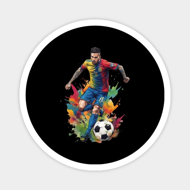 Soccer Footballer Magnet by animegirlnft